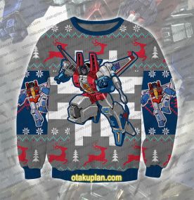 Transformers Starscream 3D Printed Ugly Christmas Sweatshirt