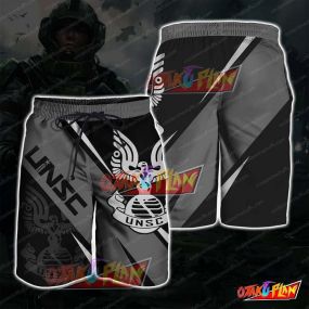 UNSC Black And Grey For Men Shorts