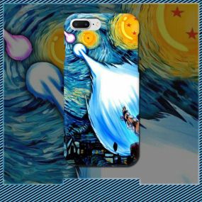 Van Gogh Son Goku PC Hard Shell Tempered Glass iPhone Case