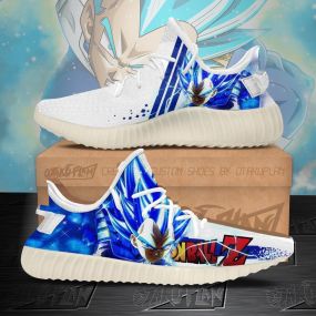 Vegeta Blue Super Saiyan Dragon Ball DBZ Anime Sneakers Shoes