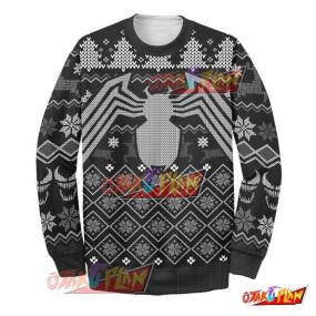 Venom 3D Print Ugly Christmas Sweatshirt V4