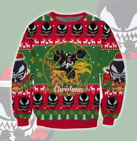 Venom Christmas 2023 3D Printed Ugly Christmas Sweatshirt