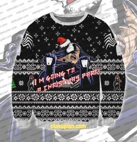 Venom I'm Going to a Christmas Party 3D Printed Ugly Christmas Sweatshirt