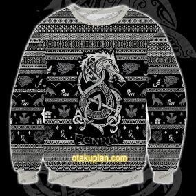Viking Fenrir 3D Print Christmas Swearshirt