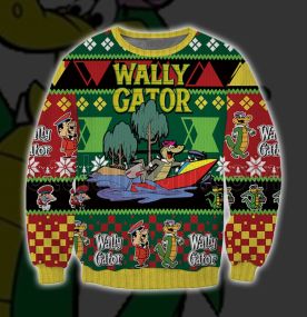 Wally Gator 3D Print Ugly Christmas Sweatshirt