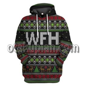 Wfh Work From Home Ugly Christmas Sweatshirt T-Shirt Hoodie