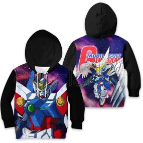 Wing Gundam Zero Custom Kids Hoodie