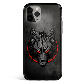 Wolf Tatoo Tempered Glass iPhone Case