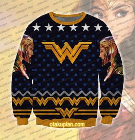 Wonder Woman 3D Printed Ugly Christmas Sweatshirt