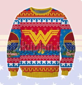 Wonder Woman 3d Printed Ugly Christmas Sweatshirt