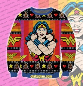 Wonder Woman Rainbow Ugly Christmas Sweatshirt