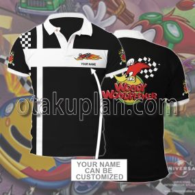 Woody Woodpecker Racing Custom Name Polo Shirt
