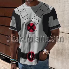X Force Dead Man 2 Battle Suit Cosplay T-shirt