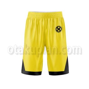 X Hero Wolverine Classic Yellow And Black Suit Basketball Shorts