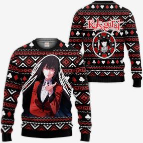 Yumeko Ugly Christmas Sweater Kakegurui Hoodie Shirt