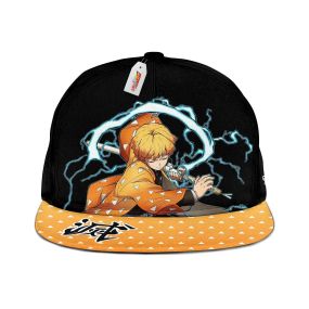 Zenitsu Cap Thunder Breathing Kimetsu Snapback Anime Hat