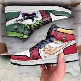 Zoro & Luffy Shoes Gomu Gomu and Santoryu One Piece Anime Sneakers