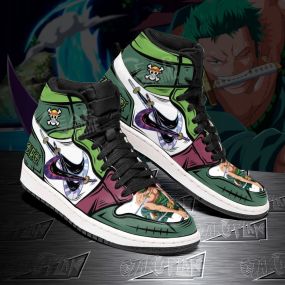 Zoro Swords Shoes Santoryu Custom Made Anime One Piece Sneakers