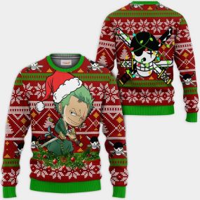 Zoro Ugly Christmas Sweater One Piece 1 Hoodie Shirt