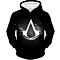 Amazing Logo Assassin's Creed Cool Black Hoodie AC010
