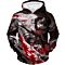Attack on Titan Captain Levi Black and white Themed Hoodie AOT021
