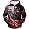 Attack on Titan Captain Levi Black and white Themed Zip Up Hoodie AOT021