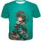 My Hero Academia Awesome Hero Izuki Midoriya Green Fan T-Shirt MHA043