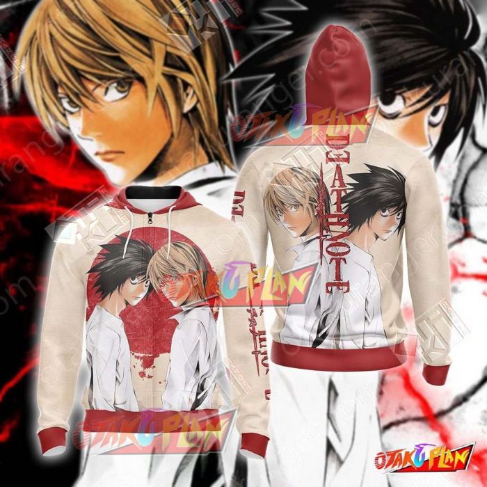 Death Note L And Kira New Unisex Zip Up Hoodie Jacket