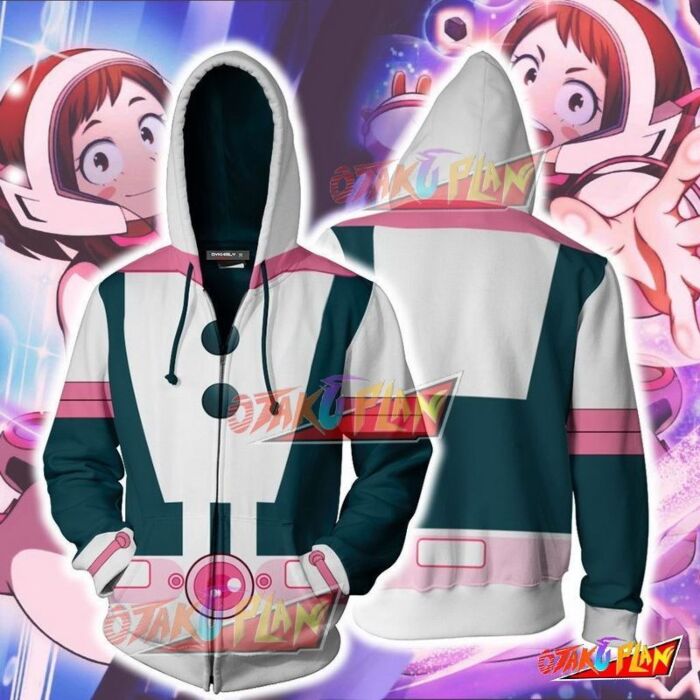 My Hero Academia OCHACO URARAKA hoodie Sweatshirt Cosplay Costume zip up coat