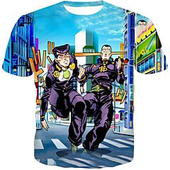 Jojos Adventure C Josuke and Nijimura Anime T-Shirt JO015