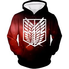Attack on Titan Cool Survey Corps Emblem Hoodie AOT023