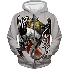Diego Brando Stand Scary Monsters Anime Action Zip Up Hoodie JO049