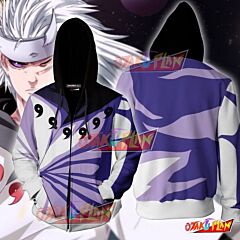 Naruto Madara Uchiha 6 Paths Hoodie Cosplay Jacket Zip Up