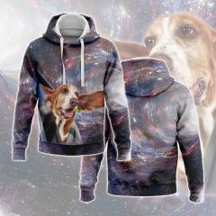 Dog Crossing In A Wormhole Hoodie