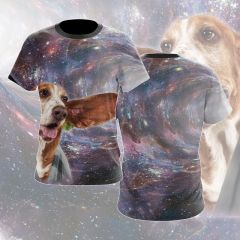 Dog Crossing In A Wormhole T-shirt