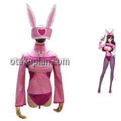 Overwatch D.Va Nurse Bunny Cosplay Costume