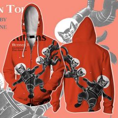 Space Cat And The Kittens Zip Up Hoodie
