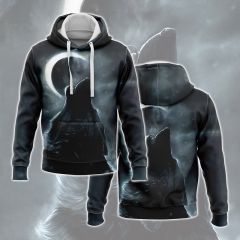 Wolf Call Crescent Moon Hoodie