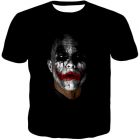Batman The Dark Knight Super Villain Joker Awesome Black T-Shirt BM041